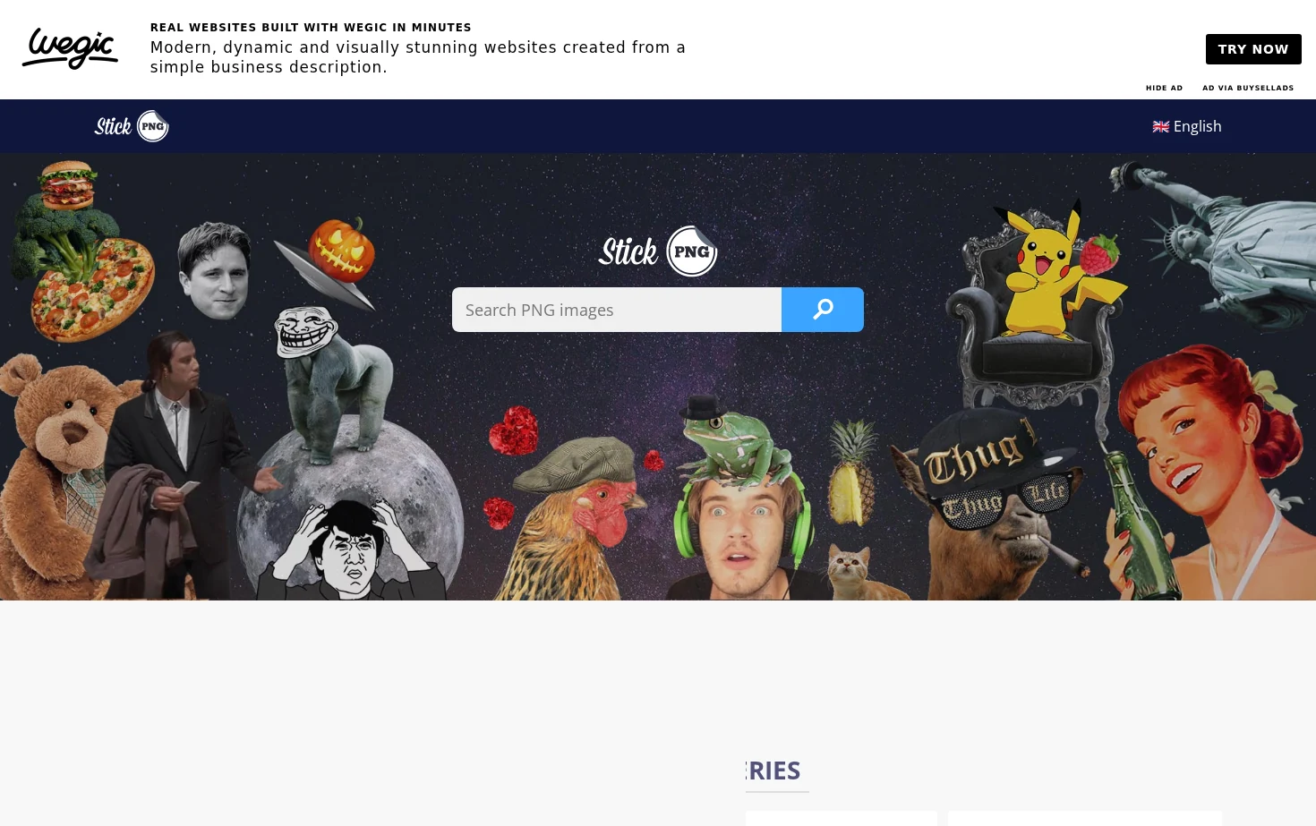 StickPNG 页面快照